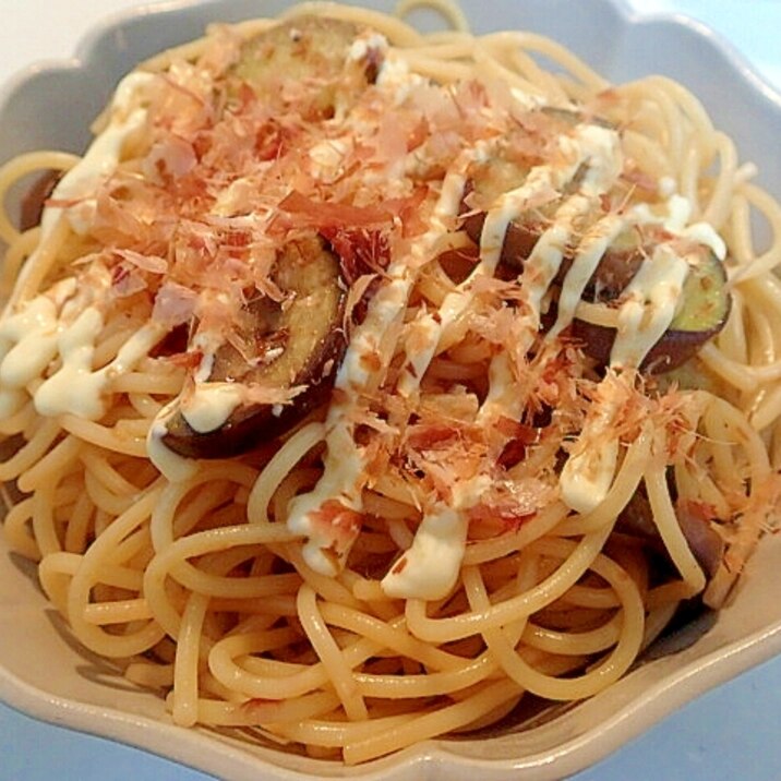 ❤茄子と梅干しの和風マヨパスタ❤